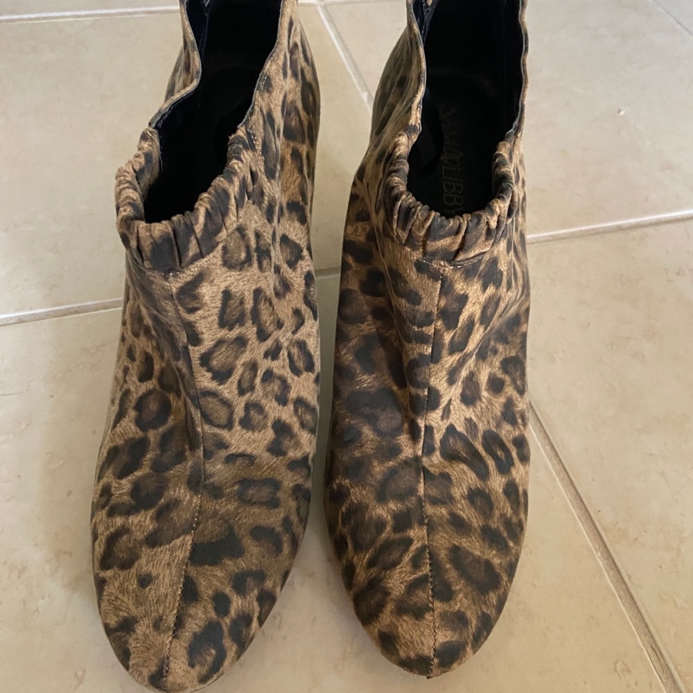 Leopard Print Bootie Heels